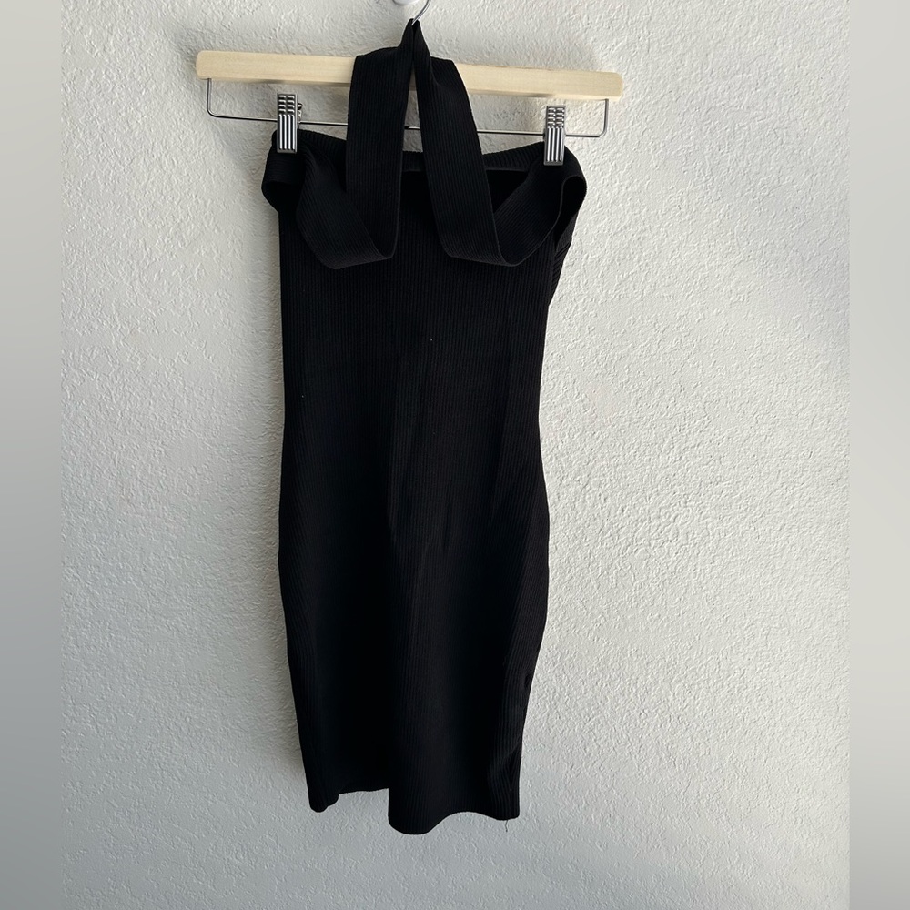NBD Black Halter Dress